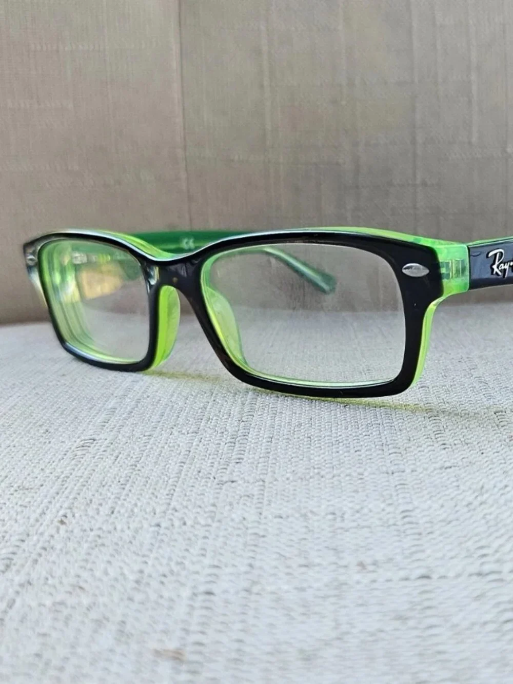 Ray-Ban Youth Eyeglasses Frame RB1530 3665 Black/Green Eyewear Glasses only
